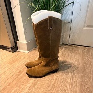 Women’s Frye Melissa Button Suede Boots Size 8